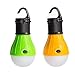 Yapping Pack Of 2 Outdoor LED Lantern for Camping Hiking Night Fishing Emergency Light Portable Bulb Battery Powered Yellow and Green