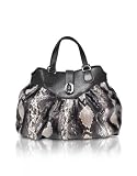 Francesco Biasia Kel - Python and Leather Large Tote Bag Roccia