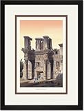 Black Framed/Matted Print 17x23, Temple of Pallas Black Framed/Matted Print 17x23, Temple of Pallas