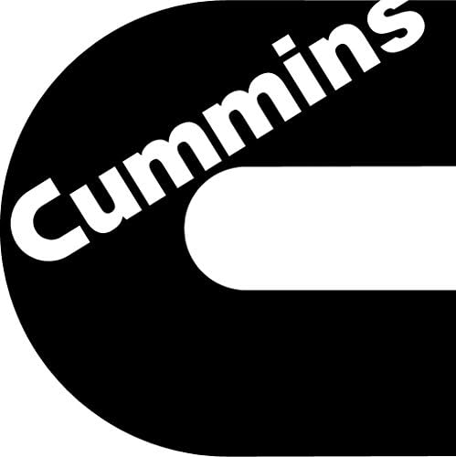 Small Cummins in Black Sticker Decal
