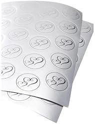 Art and Craft Supply: Darice VL3469, Foil Double Heart Round Envelope Seal, 50-Piece, 2-Sheets, Silver - Darice
