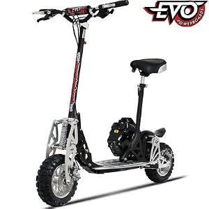 50cc Scooters - Evo 2x Big 50cc Powerboard in Black