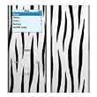 White Tiger Stripes Design Decal Skin Sticker for Apple iPod nano 2G (2nd Generation) 2GB/ 4GB/ 8GB Player