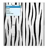 White Tiger Stripes Design Decal Skin Sticker for Apple iPod nano 2G (2nd Generation) 2GB/ 4GB/ 8GB Player