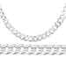 Mens Bracelet 14k White Gold Cuban Curb Link 8.1mm 8.5 inches