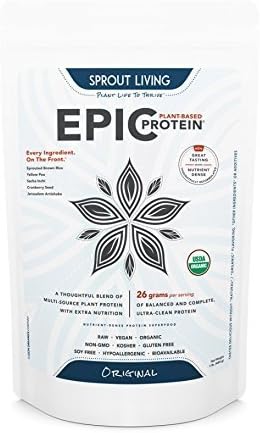 Sprout Living Epic Protein Powder, Original, 1 LB by Sprout Living