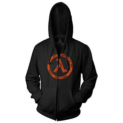 Half Life 2 Lambda Zip-Up Hoodie Men's Black Jacket