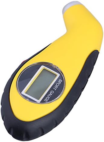 All Five Stars New Battery Operated Digital Tire Tyre Air Pressure Gauge Tester LCD Screen Display with Backlit Anti-skid Rubber Handle Easy to Hold and Operate for Cars Motorcycles and etc.