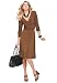 metrostyle Knit Mock Wrap Dress (BLACK,14)