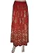 Red Silver Gold Beaded Women's Skirt Bohemian Chic Dcrapechic Skirts 36