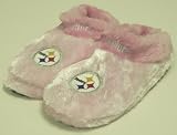 Pittsburgh Steelers NFL Womens Pink Himo Slippers