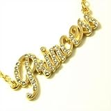Gold Plated Princess Necklace With Clear Crystals Fashion Jewelry