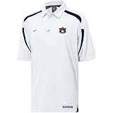 Nike Auburn Tigers White Endline Coaches Polo