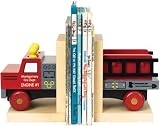 Classic Made In USA Fire Truck Bookends