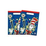 Dr Seuss' The Cat in the Hat Party Favor Supply Loot Bags Treat Sacks 8 Count