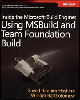 ide the Microsoft Build Engine: Using MSBuild