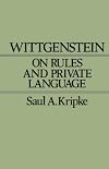 Wittgenstein on Rules and Private Language: An Elementary Exposition