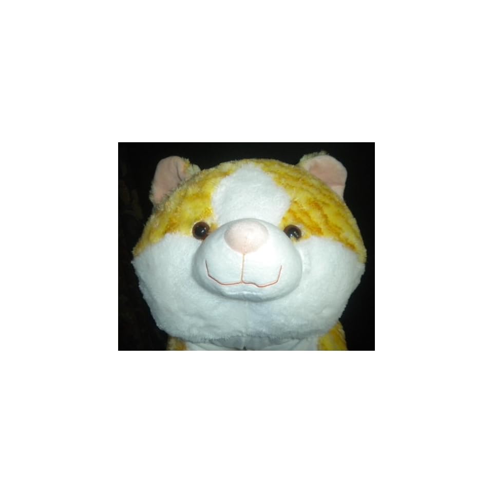 Giant Pillow Chums Plush Striped Tabby Cat 36 X 24 Kellytoy New On
