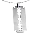 Handcrafted Steel Razor Blade Wire Choker