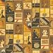 Echo Home Metallic Jazz & Blues Labels Wallcovering