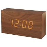 Scott XK 10 W R�veil en bois Ecran digital LED 24h Calendrier / Heurepar Scott