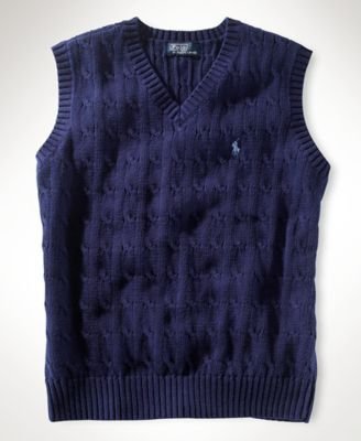 Buy Polo by Ralph Lauren Little Boy Cotton Cable Sweater Vest