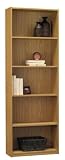 5 Shelf Bookcase (Oak) (71.5" H x 24.68" W x 9.31" D)