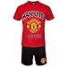 Manchester United FC Official Soccer Gift Mens Loungewear Short Pajamas