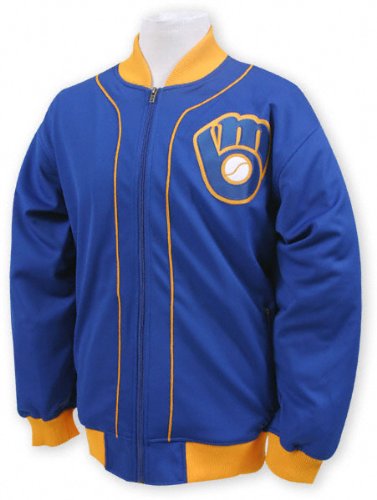 Milwaukee Brewers Mitchell & Ness Sportsman's Track Jacket