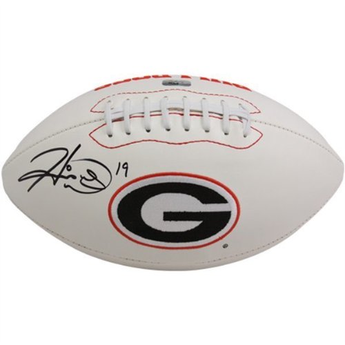HINES WARD SIGNED AUTOGRAPHED GEORGIA BULLDOGS LOGO FOOTBALL COA + HOLOGRAM