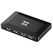 Hama USB 2.0 Hub 1:4 mit Netzteil schwarz