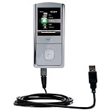 Classic Straight USB Cable for the RCA M4304 Opal Digital Media Player with Power Hot Sync and Charge capabilities - uses Gomadic TipExchange Technology