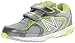 New Balance KG635 Running Shoe (Infant/Toddler),Silver/Green,2 W US Infant