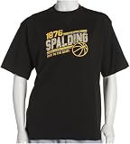 Spalding Men's Athletic V-Notch 1876 Flocked Graphic Tee Shirt