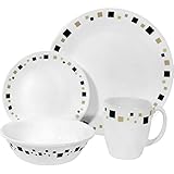UPC 071160024304 product image for Corelle Livingware Geometric 16-Piece Dinnerware Set, Service for 4 | upcitemdb.com