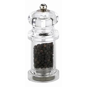 Cole & Mason 545 pepper mill clear black acrylic mill