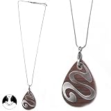 SG PARIS LONG NECKLACE 72CM OLD SILVER M FONC/CHOC/SMOK TOP NECKLACE LONG NECKLACE METAL SUMMER WOMEN ORGANICS FASHION JEWELRY / HAIR ACCESSORIES DROP