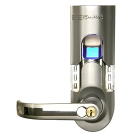 iTouchless Bio-Matic Fingerprint Door Lock - Silver (Left Handle)