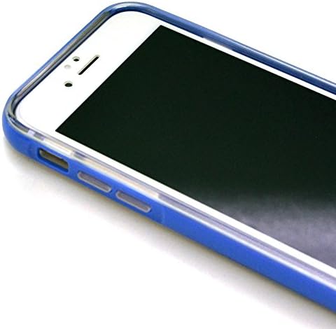 iPhone 6 Case,iPeli(TM)[Lumenair Series] LED Case iPhone 6 (4.7) Incoming Call Flash Hybrid Case Cover with PC Hard Back Case + Luminous Soft Bumper Frame Case For iPhone 6 (4.7 inch)(blue)