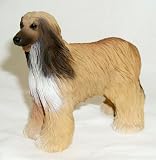 AFGHAN HOUND Brn and Tan DOG Stands Figurine DF28B