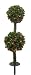 4' Indoor Outdoor Pre-Lit Christmas Topiary Double Ball Stake Tree #H62976