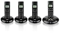 BT Graphite 1500 DECT Quad Digital Cordless Telephone with Answering Machine - Black