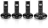 BT Graphite 1500 DECT Quad Digital Cordless Telephone with Answering Machine - Black