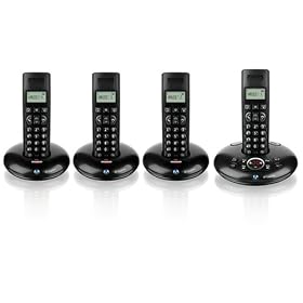 BT Graphite 1500 DECT Quad Answering Machine - Black