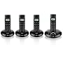 BT Graphite 1500 DECT Quad Digital Cordless Telephone with Answering Machine - Black