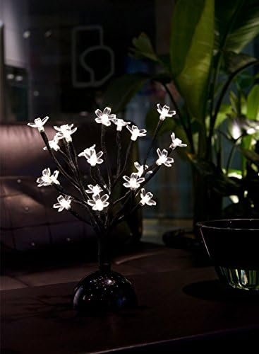 Lightshare 13Inch 20LED Cherry Blossom Bonsai Light,Warm Light