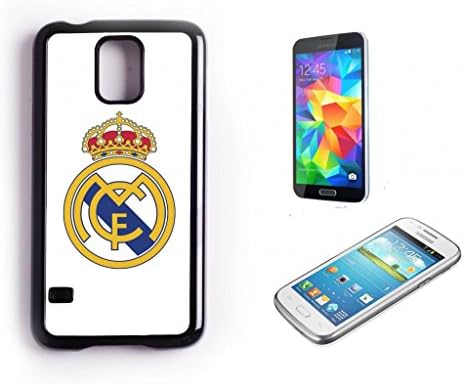 Samsung Galaxy S5 Black Plastic Hard Case with High Gloss Printed Design Real Madrid