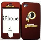 Washington Redskins football logo Apple iPhone 4 4g Faceplate Hard Cell Protector Case Housing Cover Snap On NEW !!
