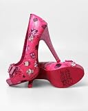 Iron Fist Demon Donkey Platform Heels Pink