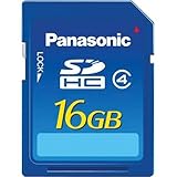 Panasonic 16 GB Hi Speed 15MB/s SDHC Class 4 Memory Card with Water/Shock/M ....